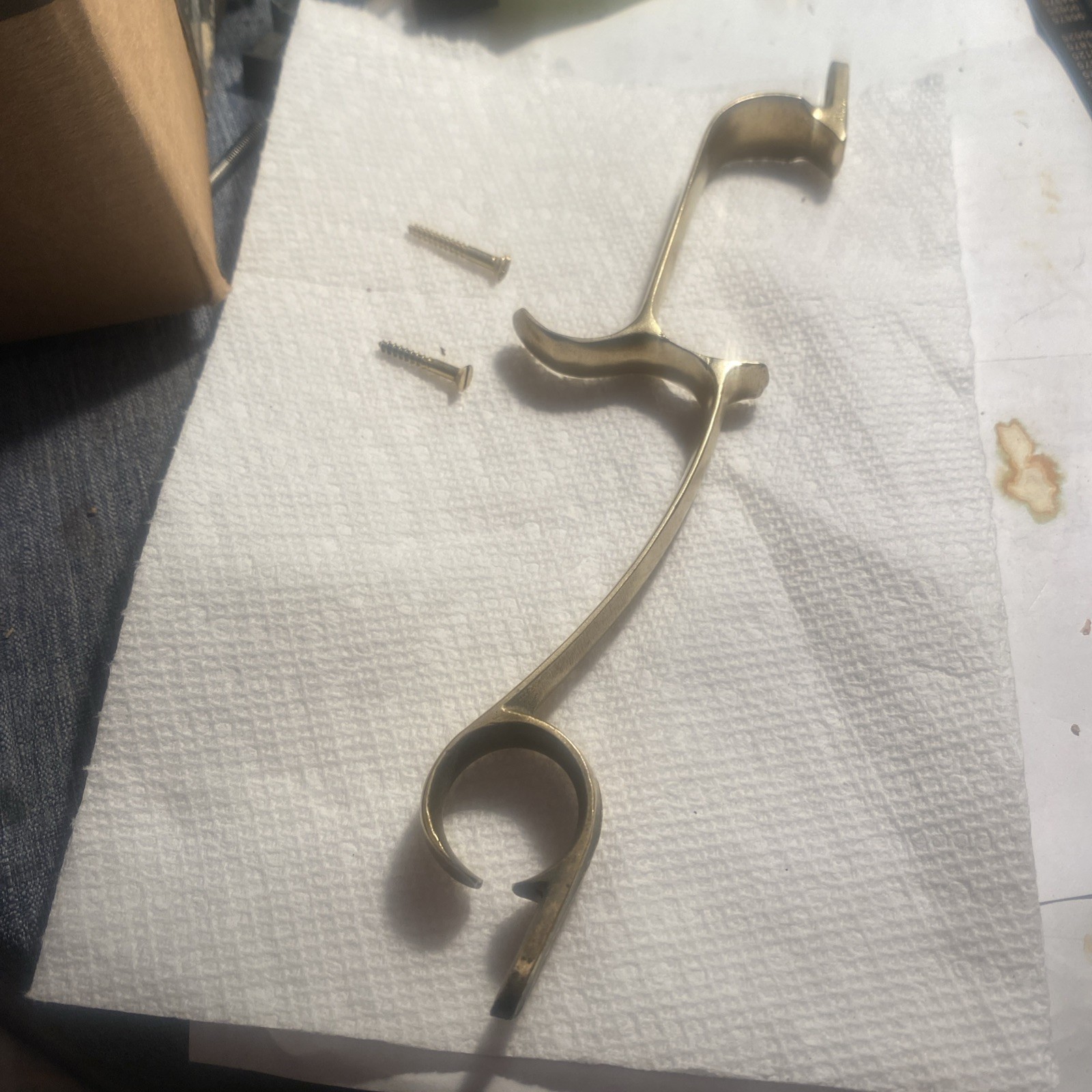 CVA Hawken Brass Double Trigger Guard with Screws- Black Powder