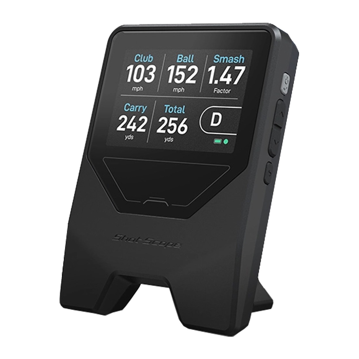 Shot Scope LM1 Portable Golf Launch Monitor – Accurate Shot Tracking, Black