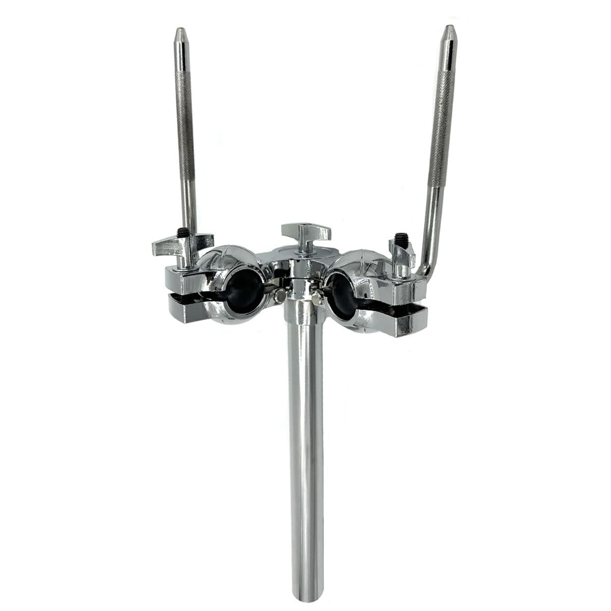 Double Tom Holder L Rod Ball Mount Metal Drum Set Hardware Bracket