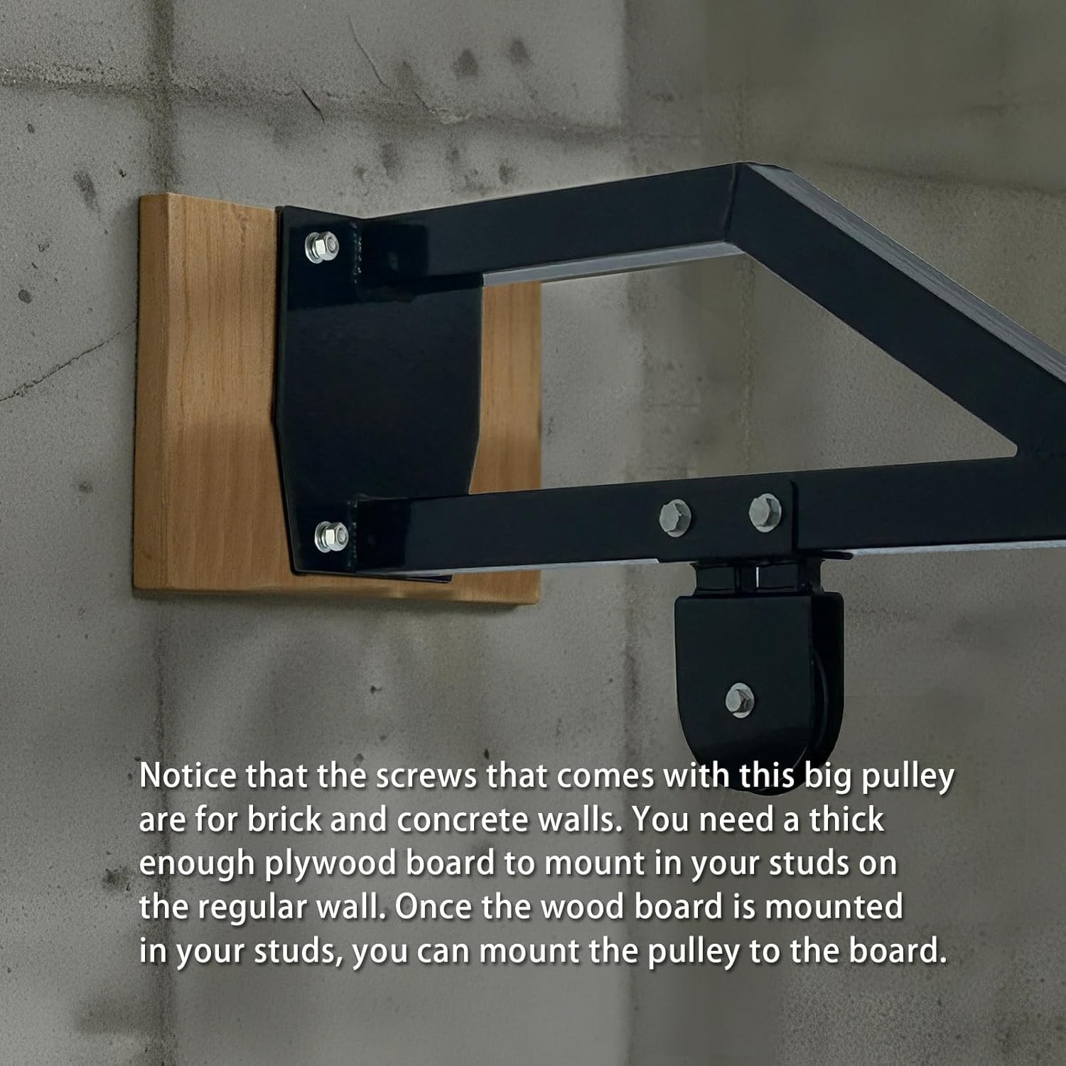 36.9" Oversized Wall Mounted Pulley System Gym LAT Pull Down Cable Attachments