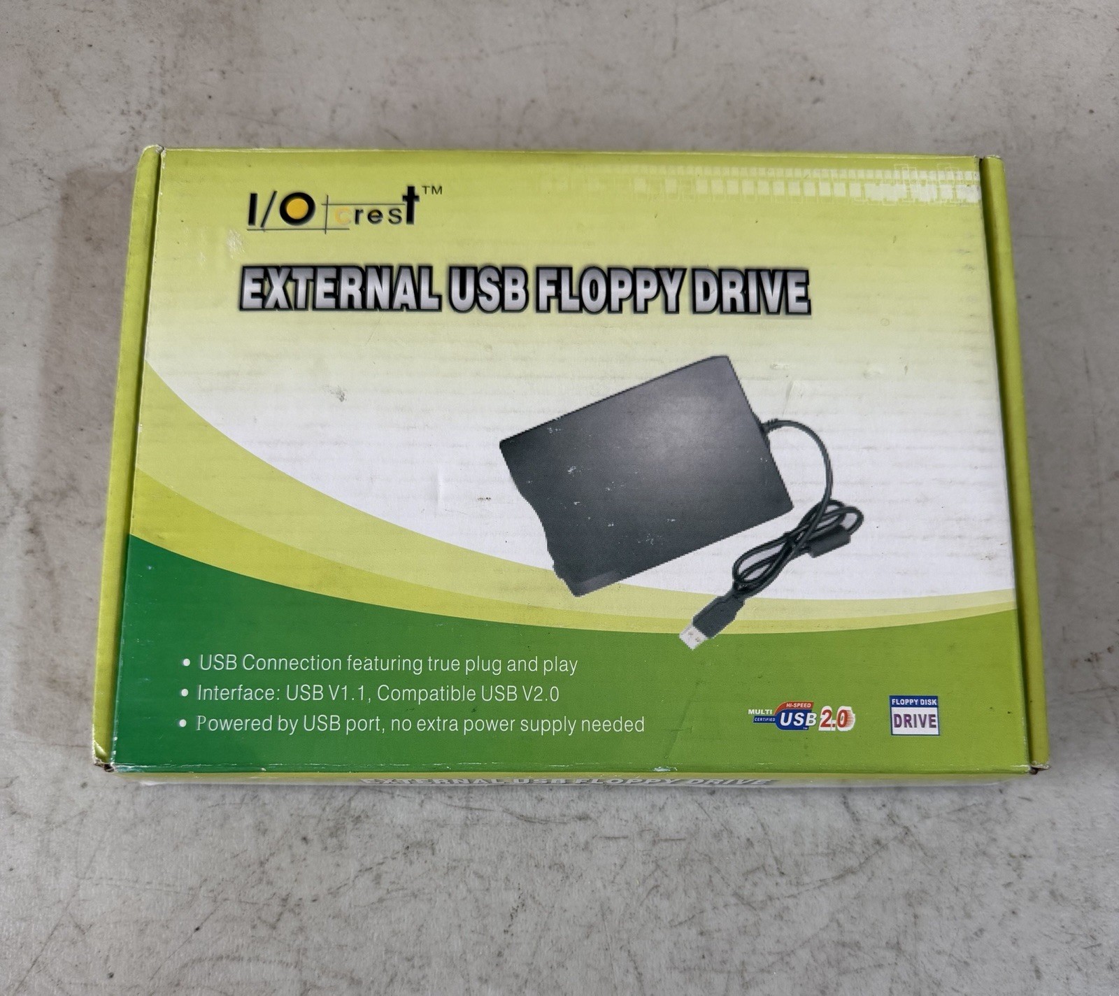 I/O Crest SY-USB-FDD External USB Floppy Drive (S/NA0215QA0060)