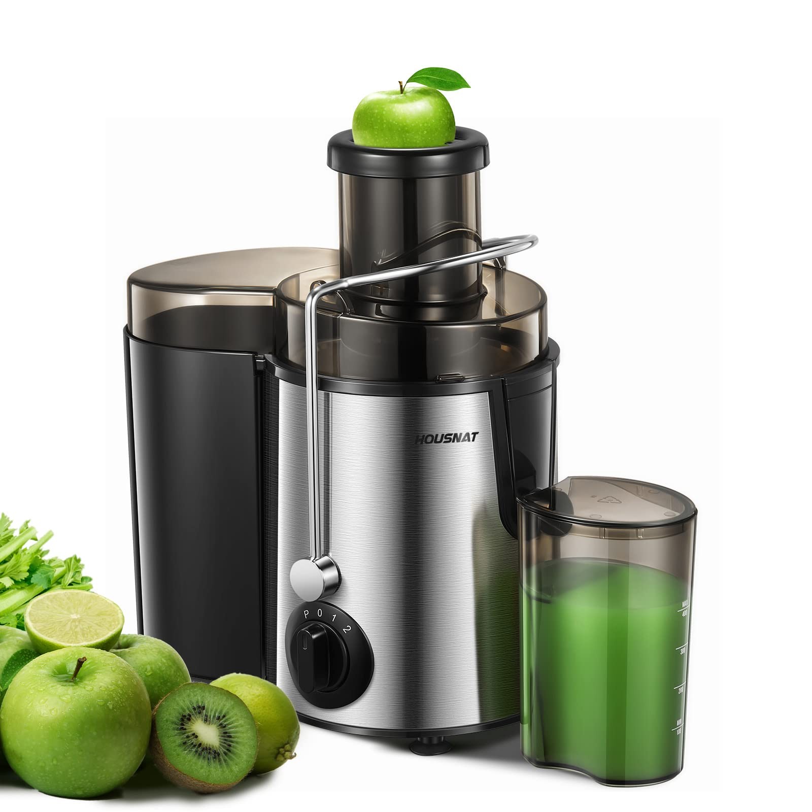 Juicer Machines, Juicer Whole Fruit and Vegetables with 3-Speed Setting, Upgr...