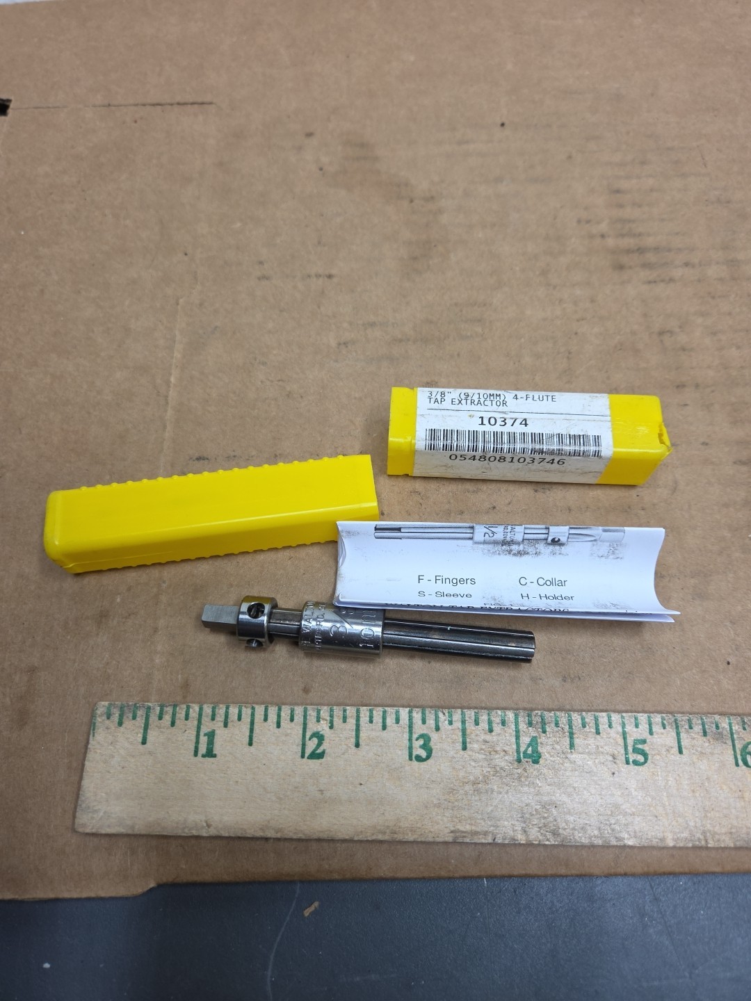 New 3/8" X 4 Flute Walton 10374 Tap Extractor 9-10mm USA