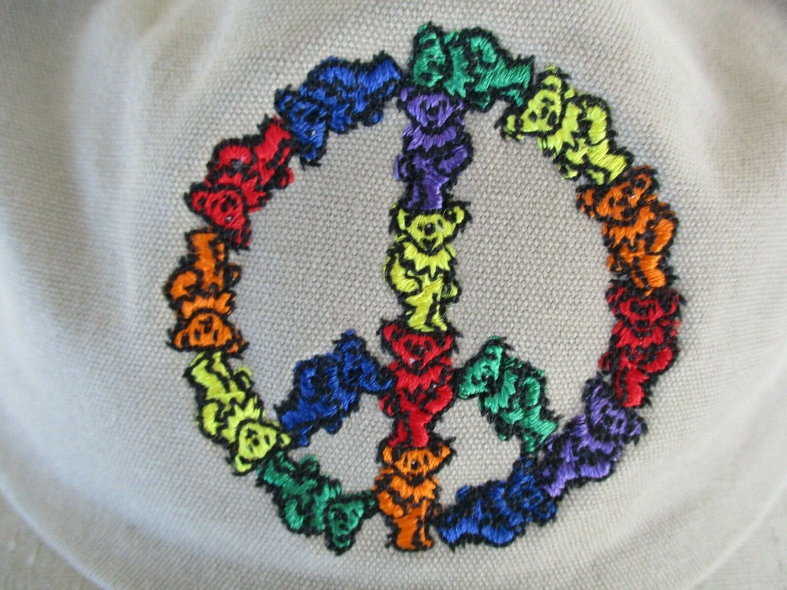 GRATEFUL DEAD Hat Cap  PEACE SIGN W/LITTLE BEARS PORT AUTHORITY TAN BABY BEARS