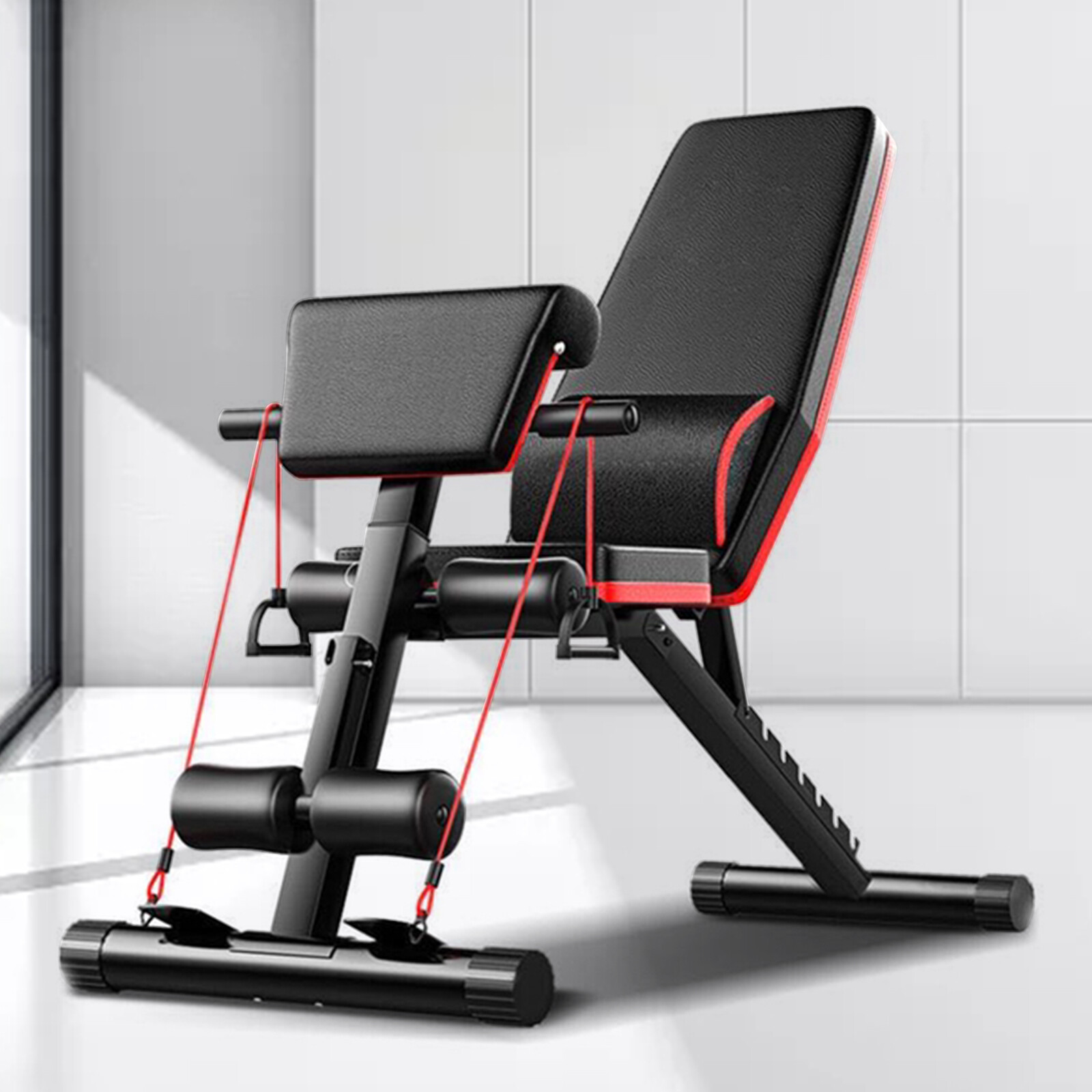 Adjustable Weight Bench Incline Decline Foldable Full Body Workout Gym Exercise