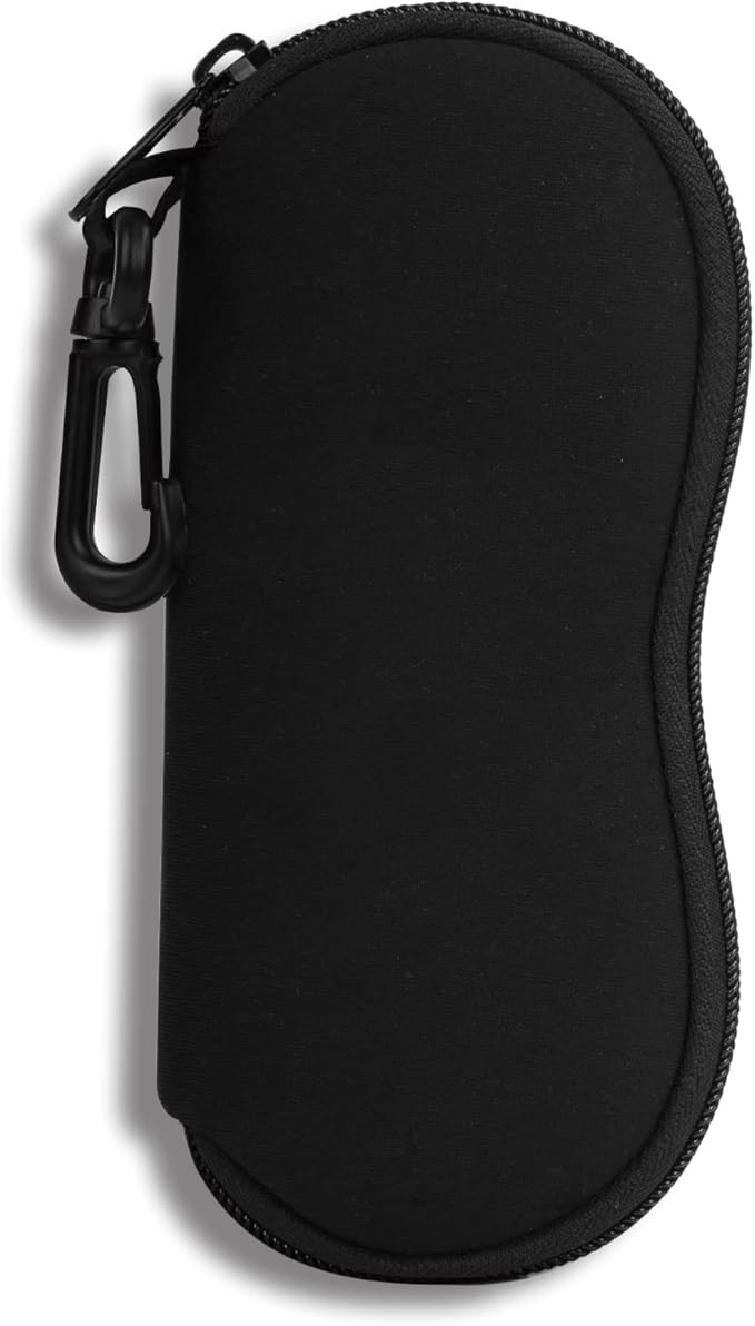 Sunglasses Soft Case Ultra Light Neoprene Zipper Eyeglass Case With Belt Clip