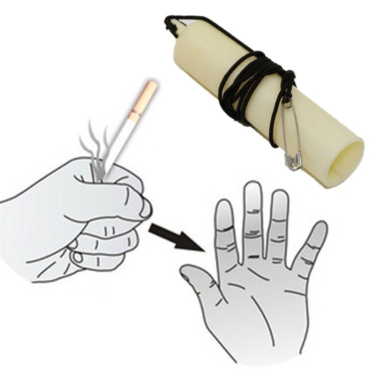 Cigarette Disappear and Appear Magic Trick Set with Elastic Disappearance Unit