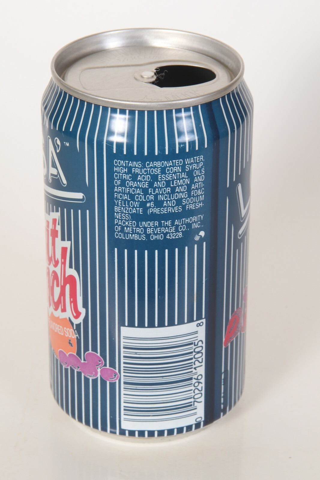 Lotsa Fruit Punch soda can - 12oz