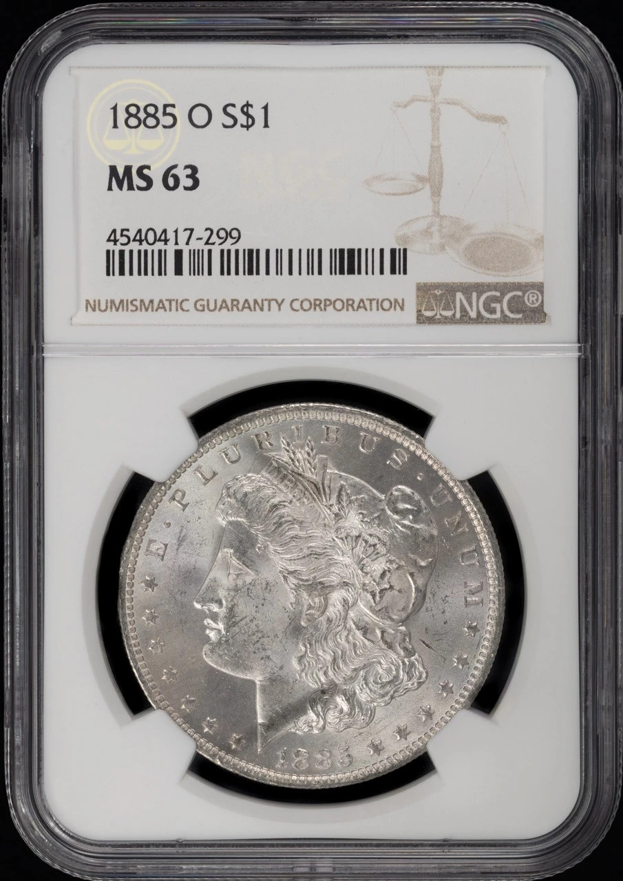 1885 O Morgan Silver Dollar NGC MS-63