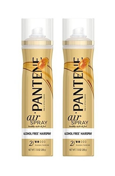 Pack 2 Pantene Pro-V Style Series Air Spray Level 2 Alcohol Free Hair Spray 7 oz