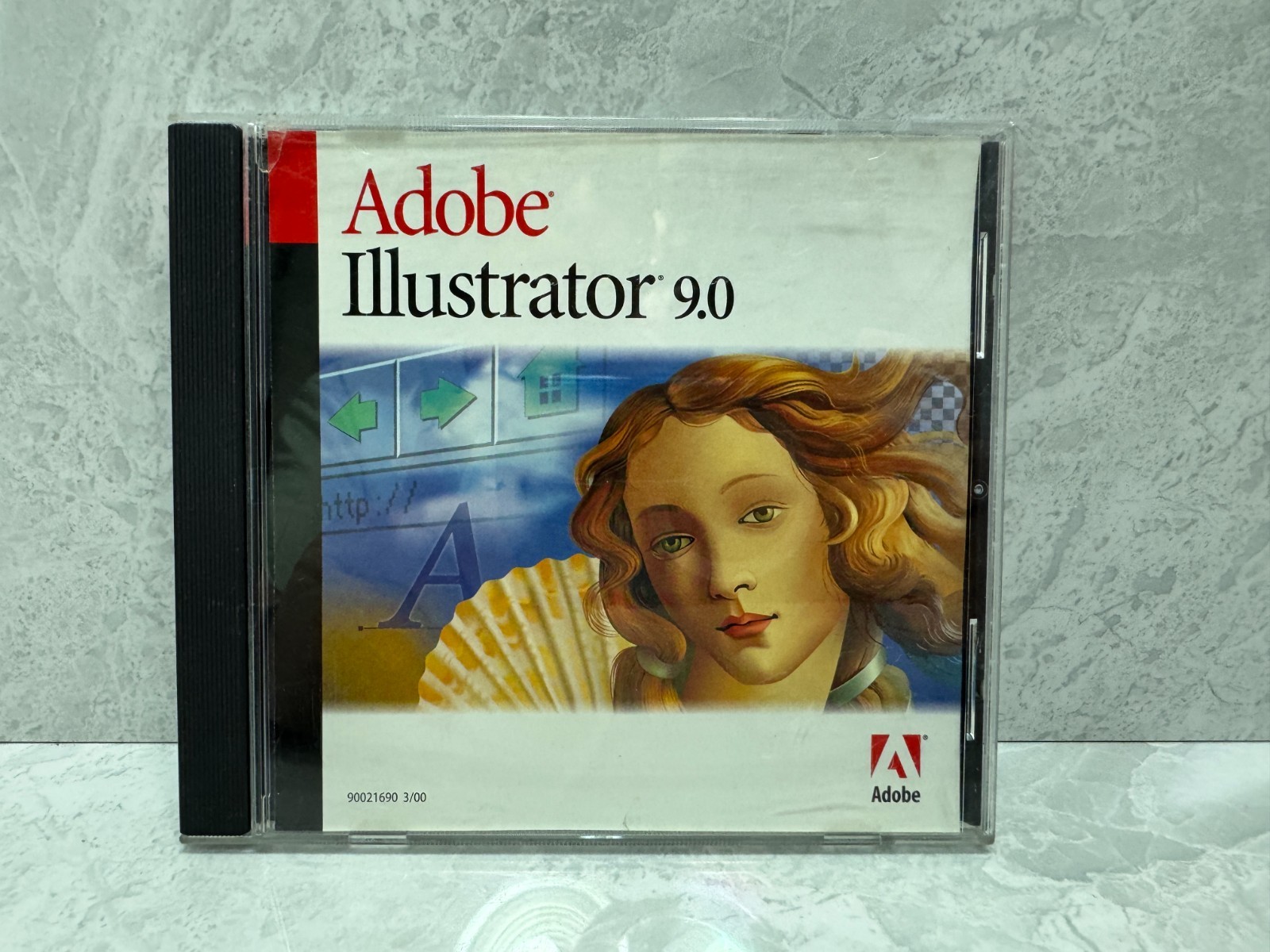 Adobe Illustrator 9.0 Education Version Mac CD w/ Serial Number Vintage 2000