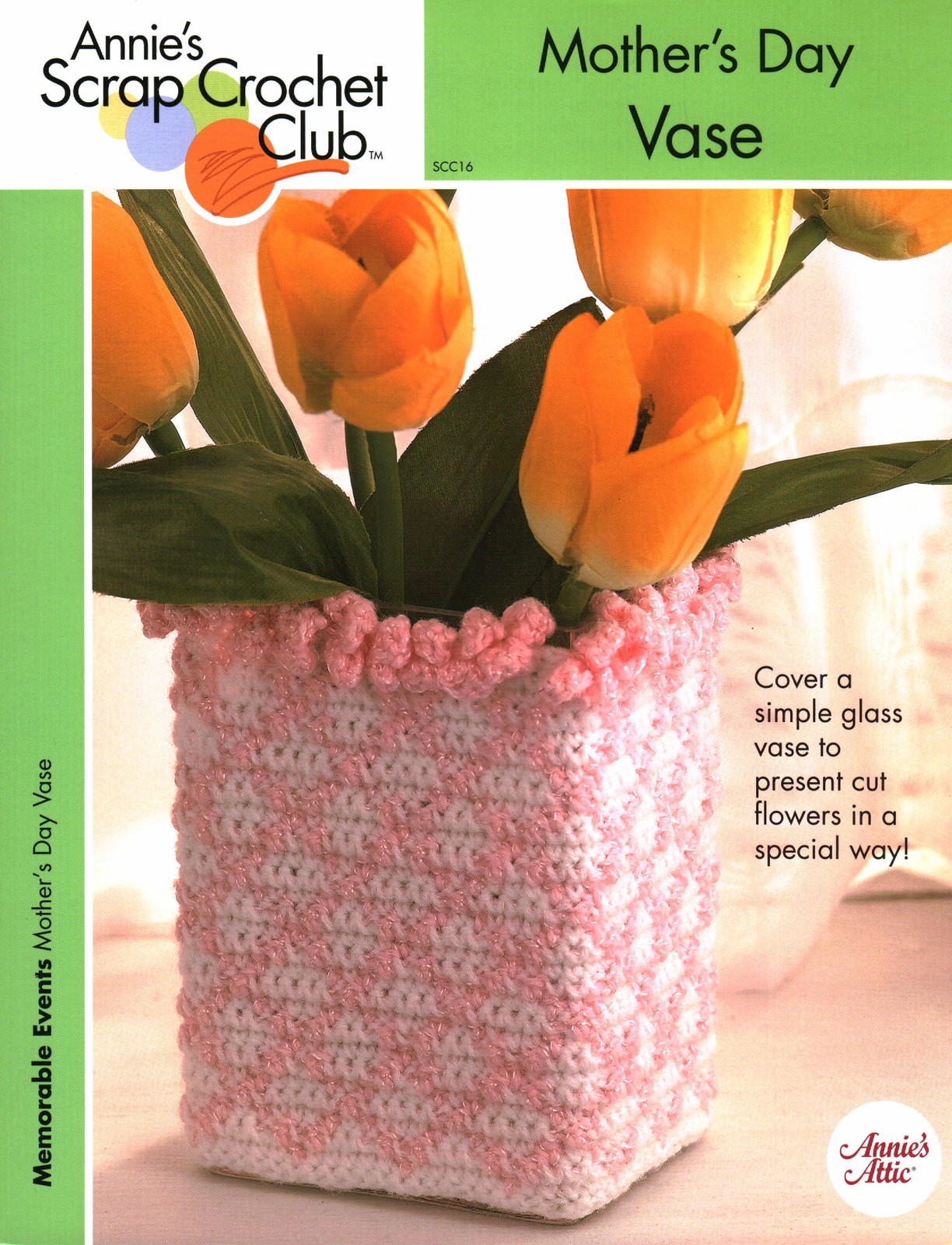 Mother's Day Vase | Annie's Scrap Crochet Club Memorable Events SCC16