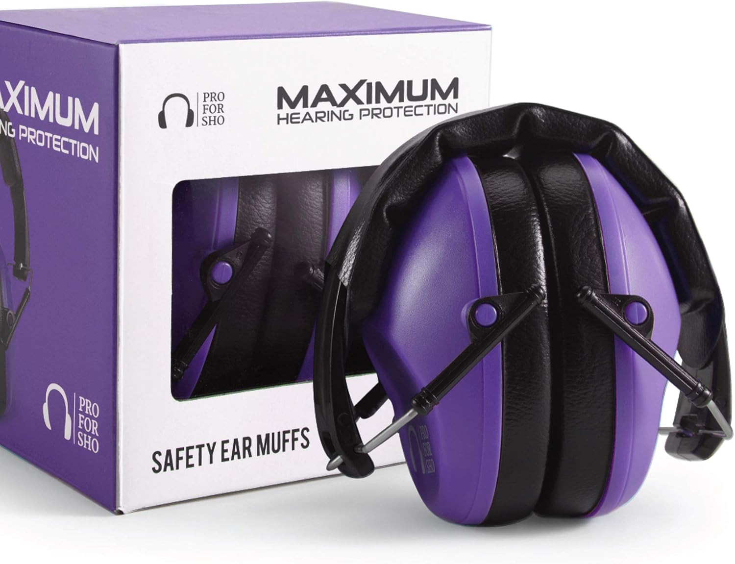 34Db NRR Hearing Protection Ear Muffs – Highest NRR Compact Design Ear Protectio