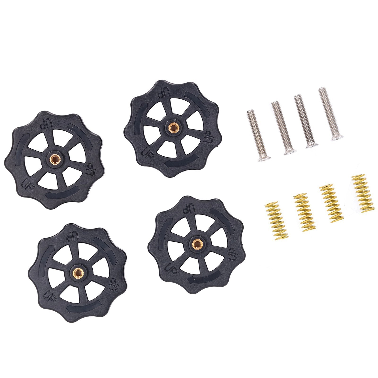 Heated Bed Leveling Nut Hand Leveling Nut Hot Bed Spring Screws Set for 3D