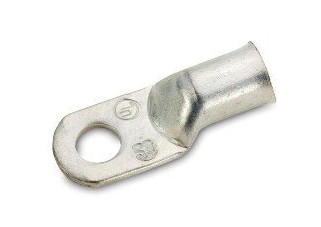 Crimp Supply 6 AWG Tinned Seamless Marine Lugs, 1/4" Post, 5 Pack