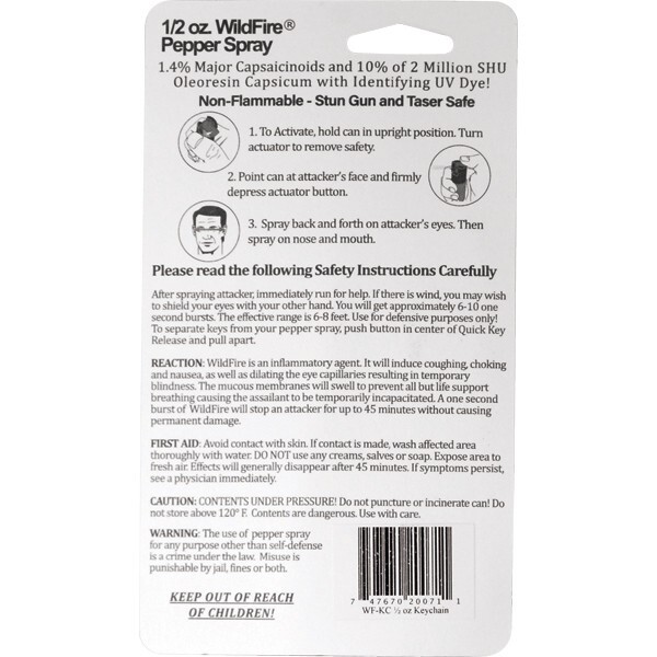 Wildfire Keychain Pepper Spray Self Defense Personal Protection Security