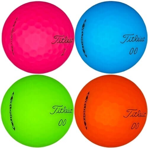 Titleist Velocity Matte Color Mix Near Mint AAAA 24 Used Golf Balls 4A