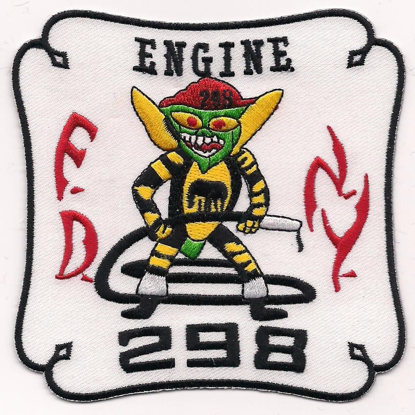 New York City - FDNY Engine - 298 "GREMLINS", NY (4" x 4" size) fire patch