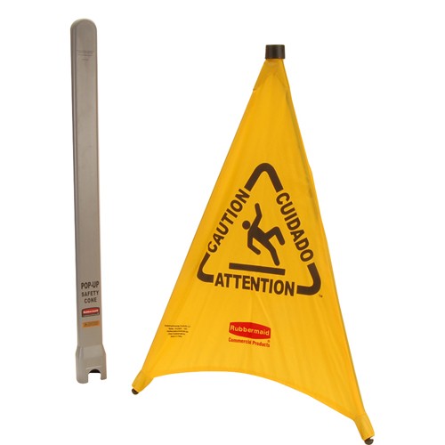 Rubbermaid FG9S0100YEL PopUp Safety Cone 321/2" high