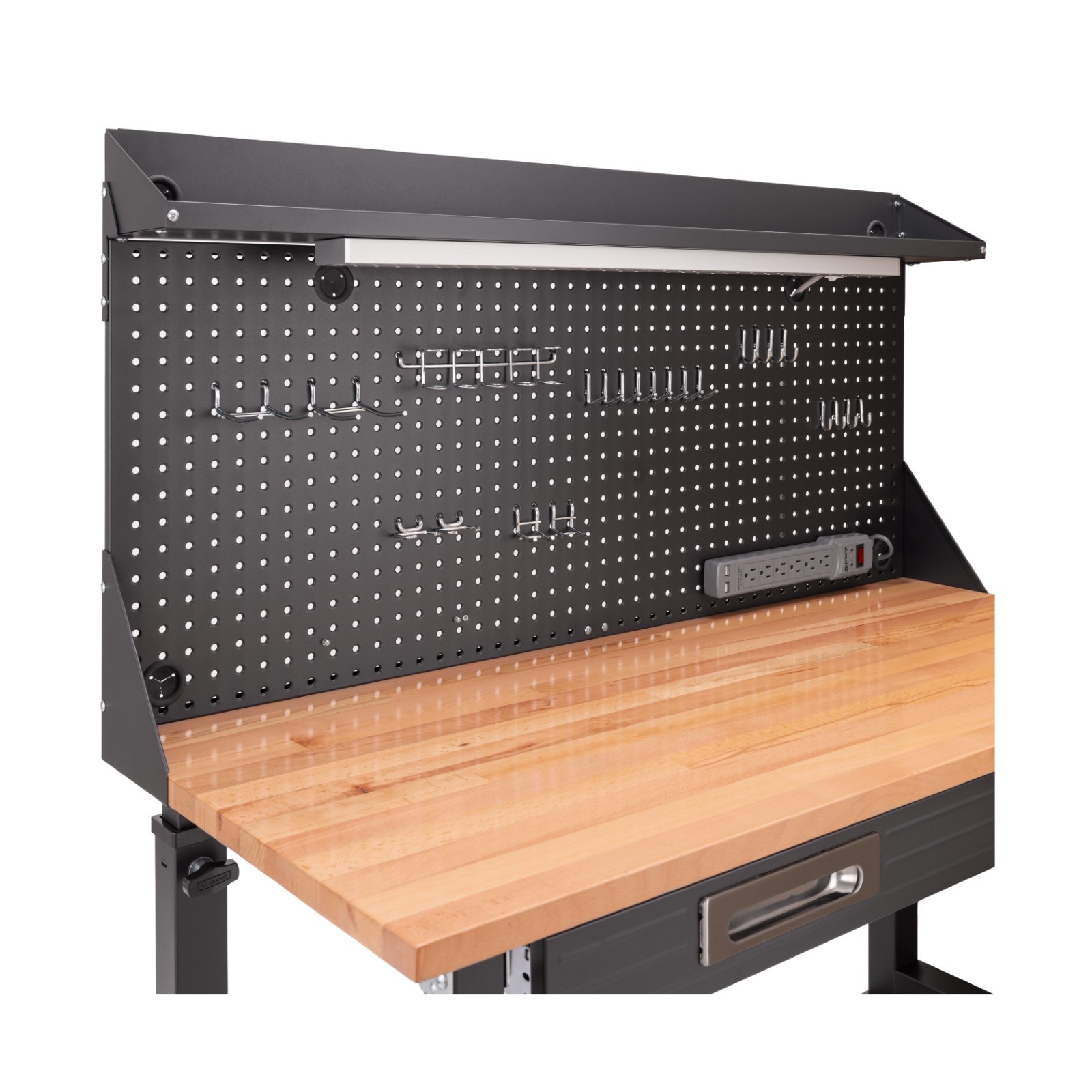 Seville Classics UltraHD® Height Adjustable Lighted Work Center, 45" W x 22" D