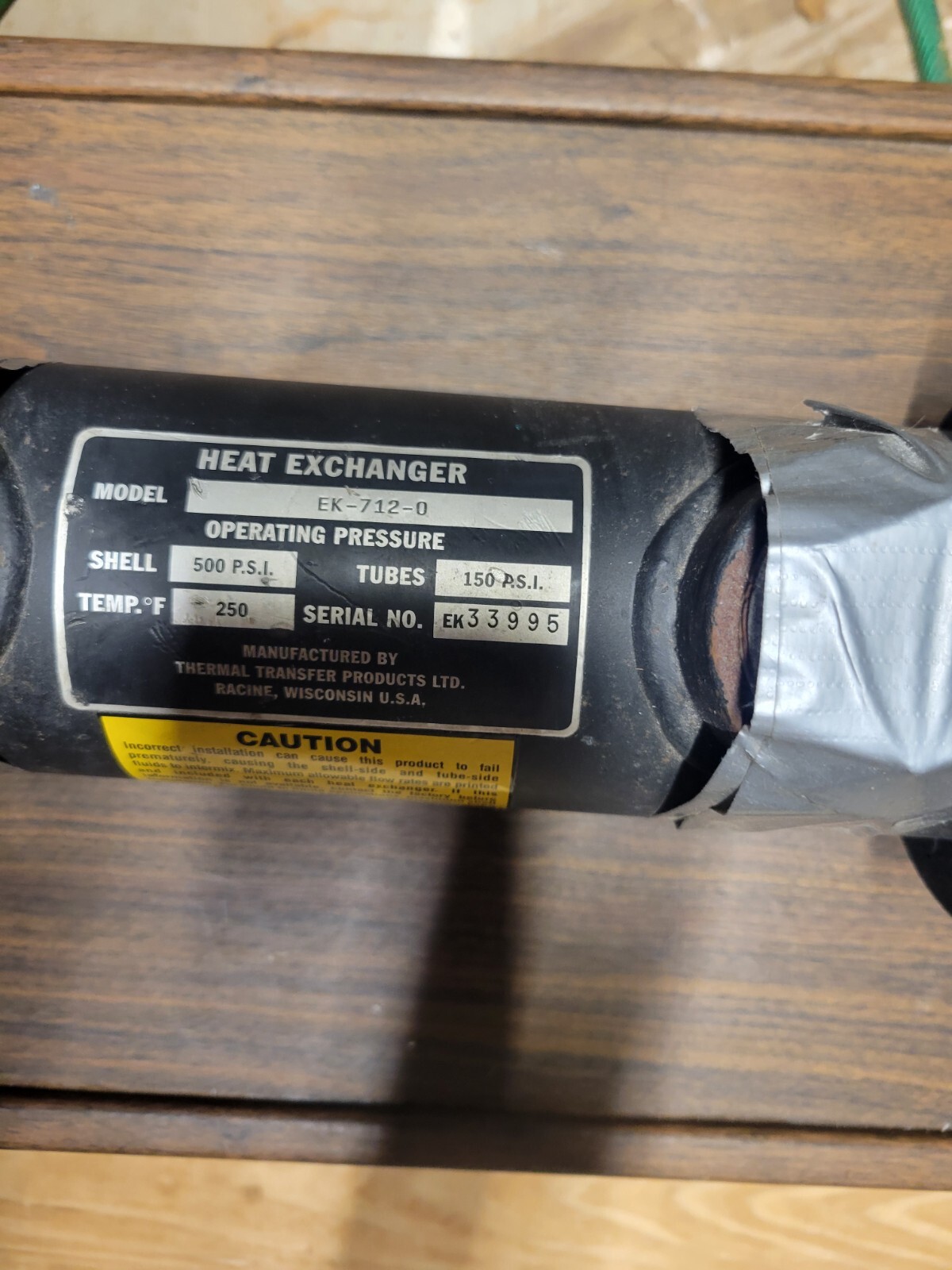 EK 712 Thermal Transfer Heat Exchanger