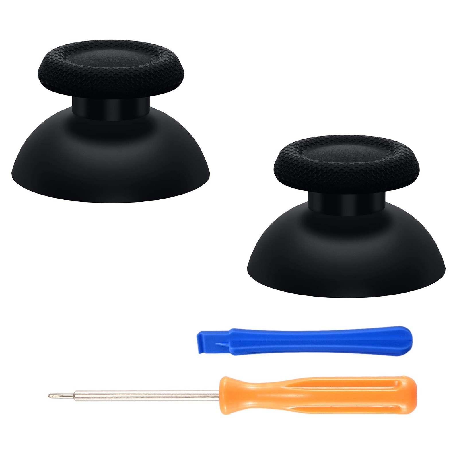 eXtremeRate Black Replacement Thumbsticks for PS5 Controller, 1 pairs,