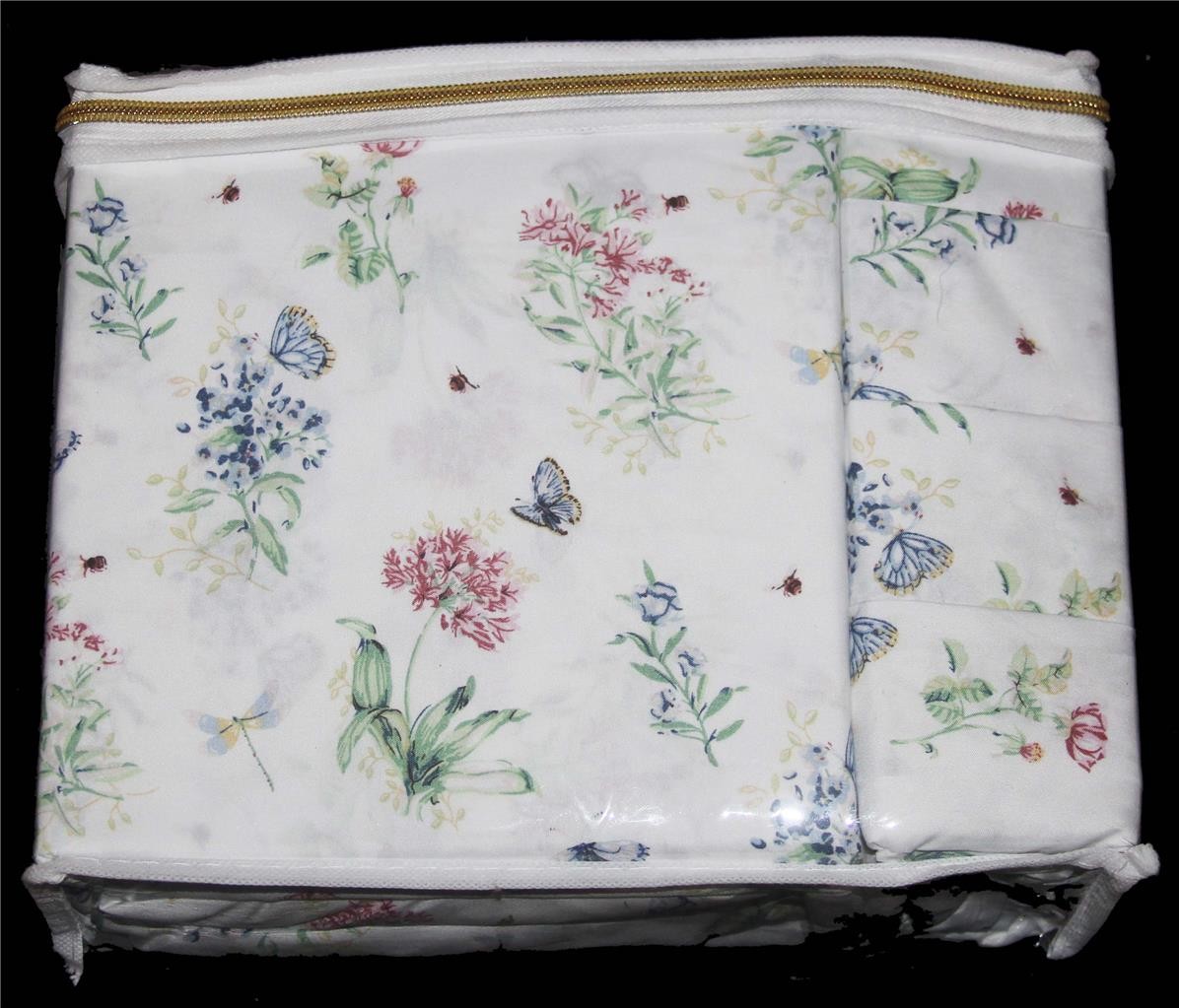 Lenox Colorful Floral Butterflies Bees 6-Pc Queen or King Sheet Set U-Choose
