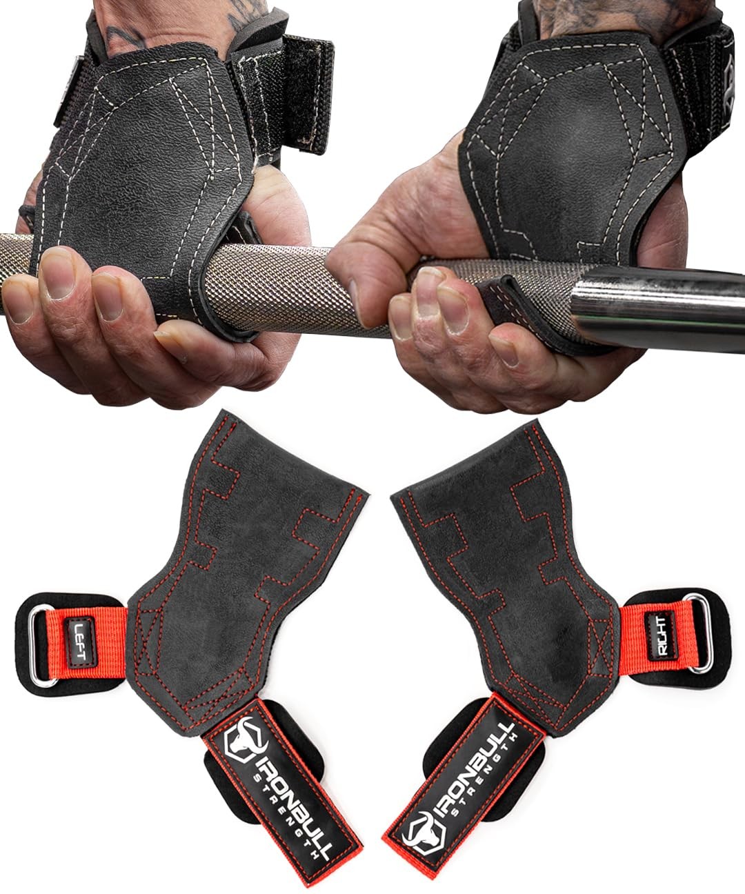 Weight Lifting Grips with Wrist Straps  Hooks, Gym Support for Weightlifting ...