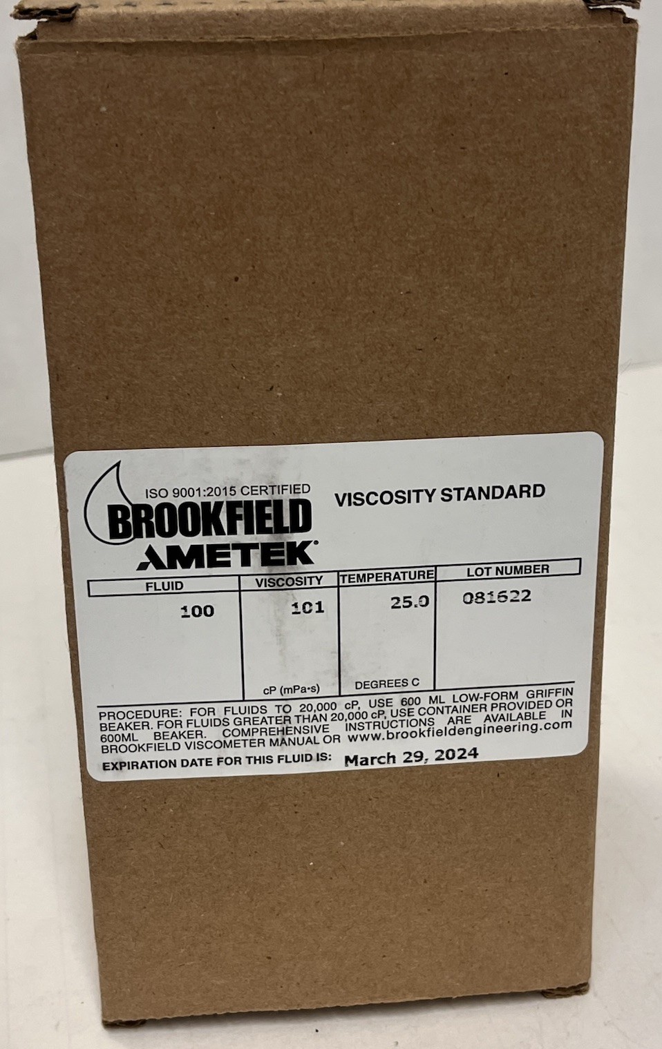 Brookfield Ametek General Purpose Silicone Fluid 100