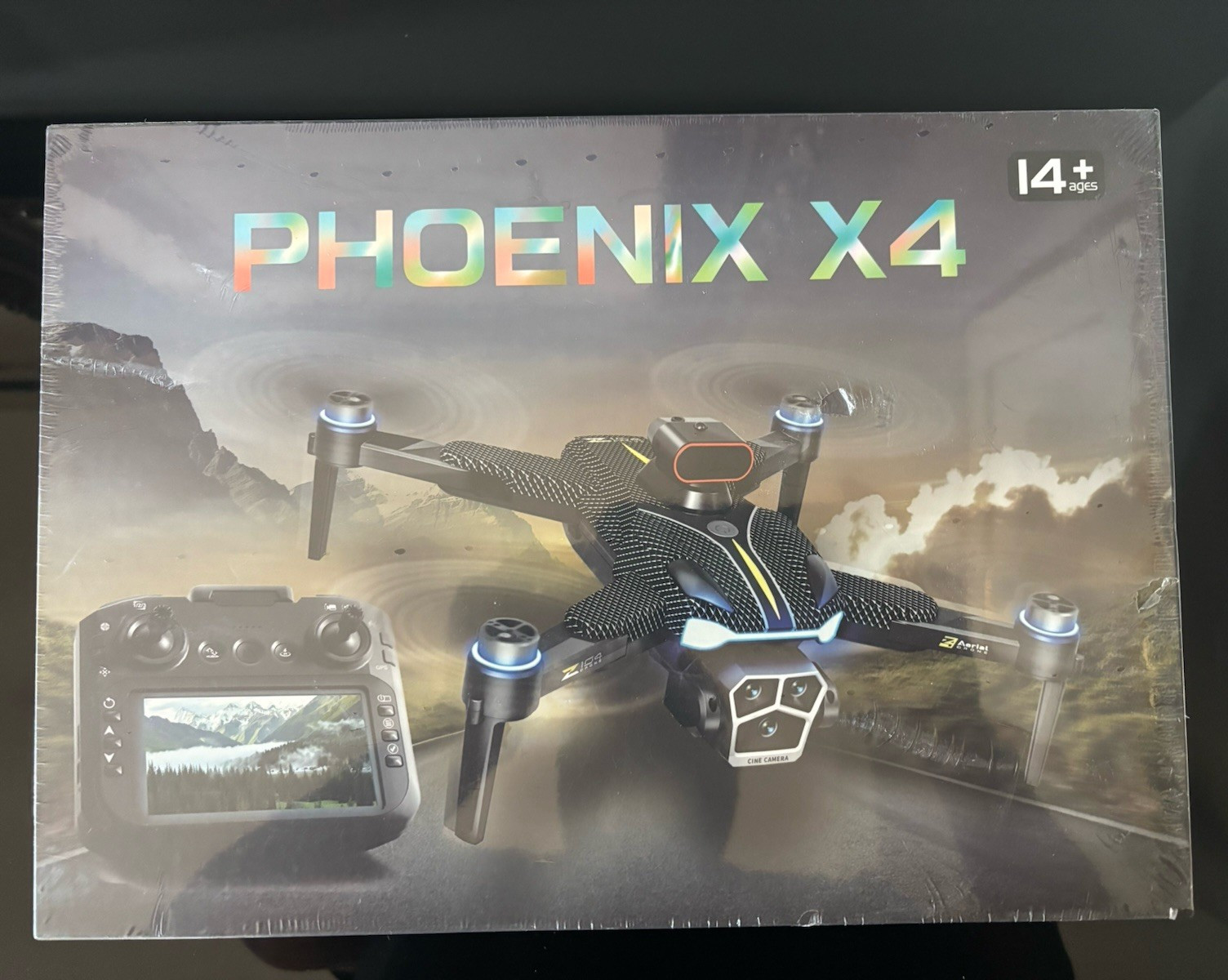 Phonix Phoenix X4 Quadcopter Drone w/ Camera, App Control, RTR, Toy Grade Black