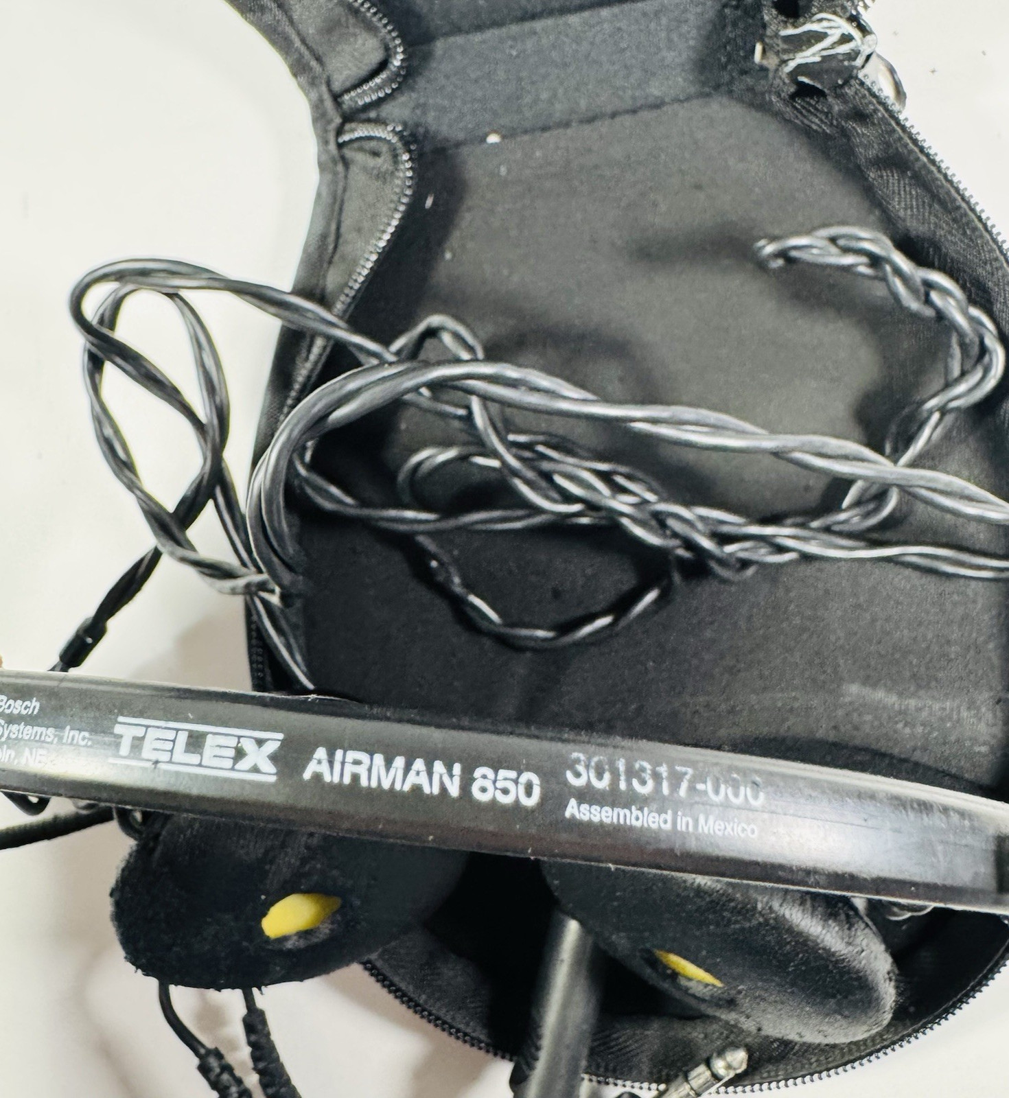 Telex Airman 850 ANR Dual Plug Aviation Headset READ!!!