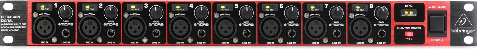 Behringer ADA8200 8-channel Microphone Preamp