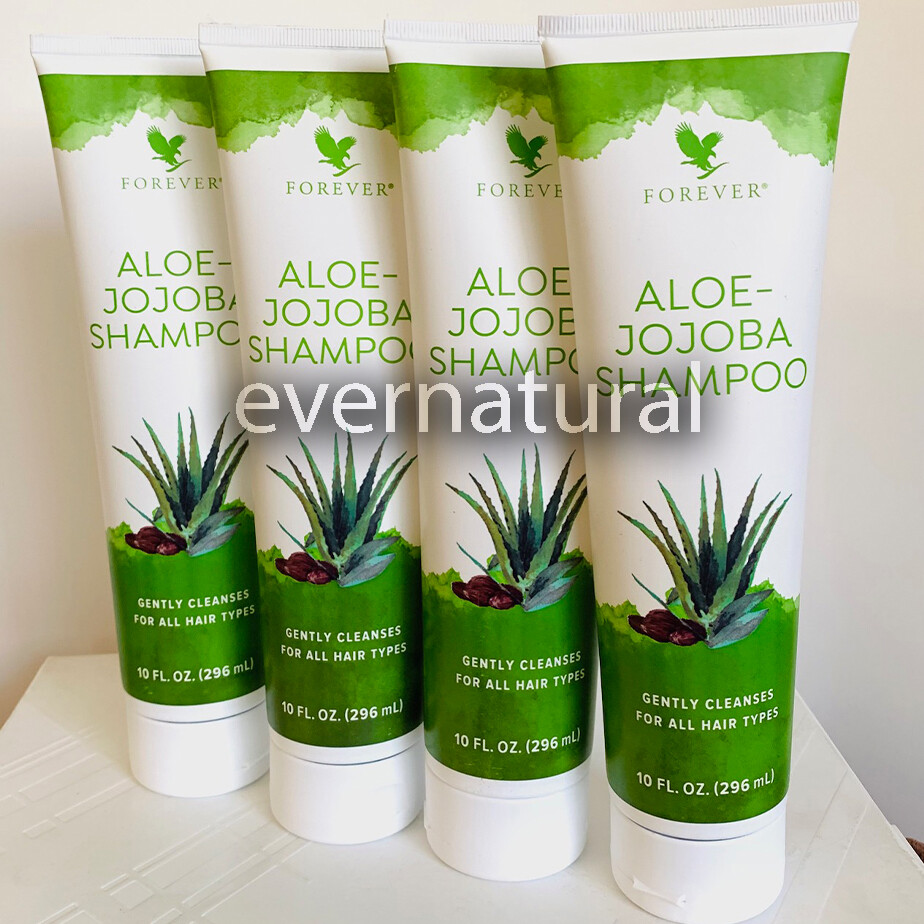NEW DESIGN! 4 Forever Living Aloe-Jojoba Shampoo (10 fl oz) Natural Aloe VERA