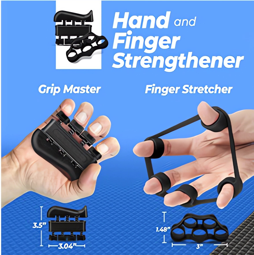 5Pc Hand Grip Strengthener Forearm Workout Kit, Adjustable Grip Strength Trainer