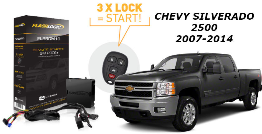 Flashlogic Remote Start for Chevy Silverado 2500 2008 V8 Plug N Play T Harness