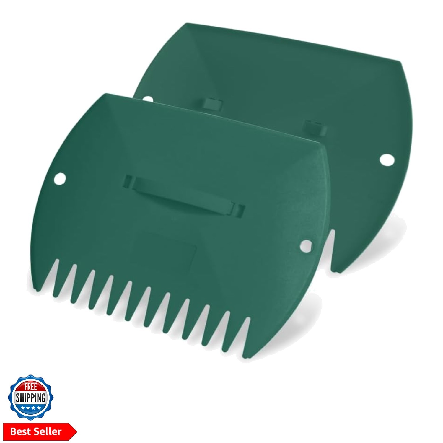 Leaf Scoops Hand Rakes, Large Leaf Grabbers for Yard Work and Garden Use, Cle...
