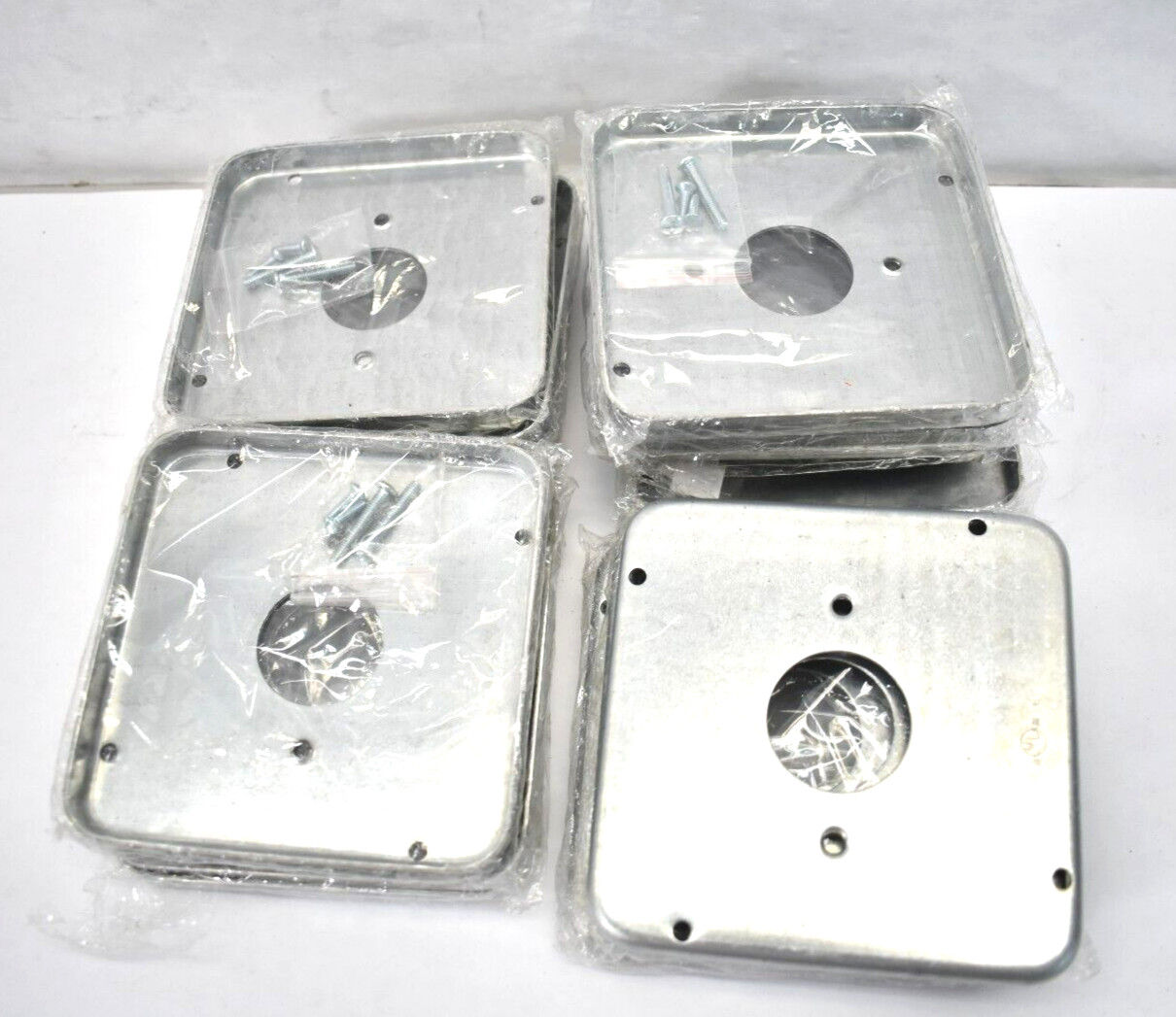 Lot of 19 Topaz Industrial Covers F2244 4-11/16" 15A 1.406" Dia Steel Device