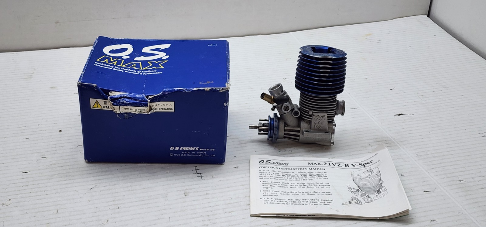 OS MAX .21 VZ-B SPEC NITRO ENGINE 13890 1/8 SCALE RC CAR OFFROAD BUGGY JAPAN