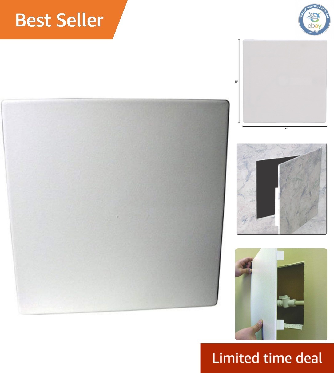 8x8 Inch Polystyrene Spring Fit Access Panel - Effortless Installation & Access