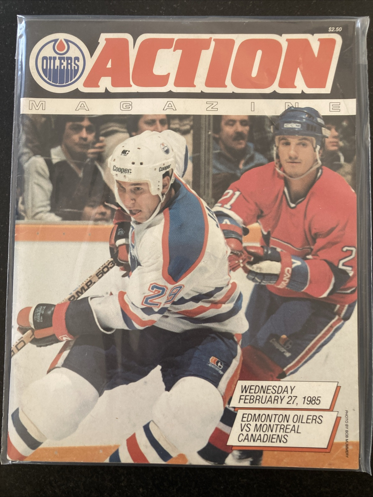 1985 Edmonton Oilers Game Program Vs Montreal Canadiens 2/27/85