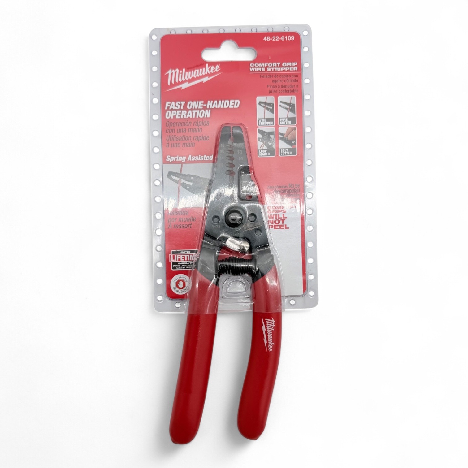 Milwaukee 7-in Confort Grip Wire Stripper with Wire & Bolt Cutter – New Tier 1