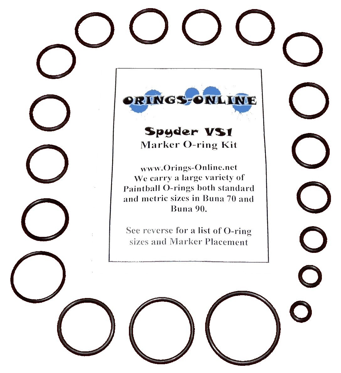 Spyder VS1 Paintball Marker O-ring Oring Kit x 4 rebuilds / kits