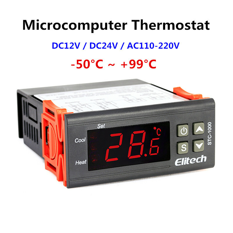 stc-1000 digital microcomputer temperature controller -50 ° C ~ +99 ° C
