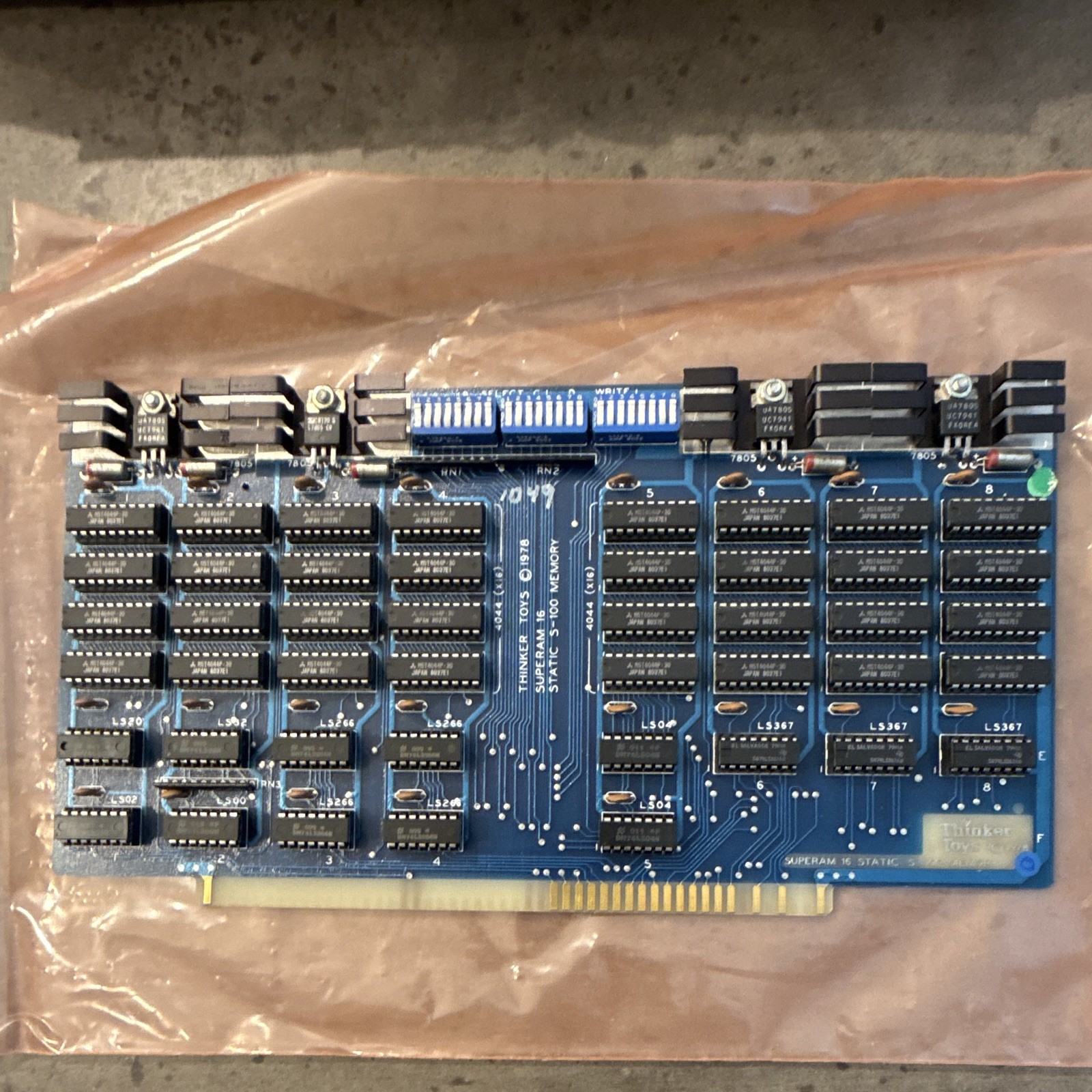 Morrow Designs Superram 16K-A Memory Board w/ User’s Manual Vintage