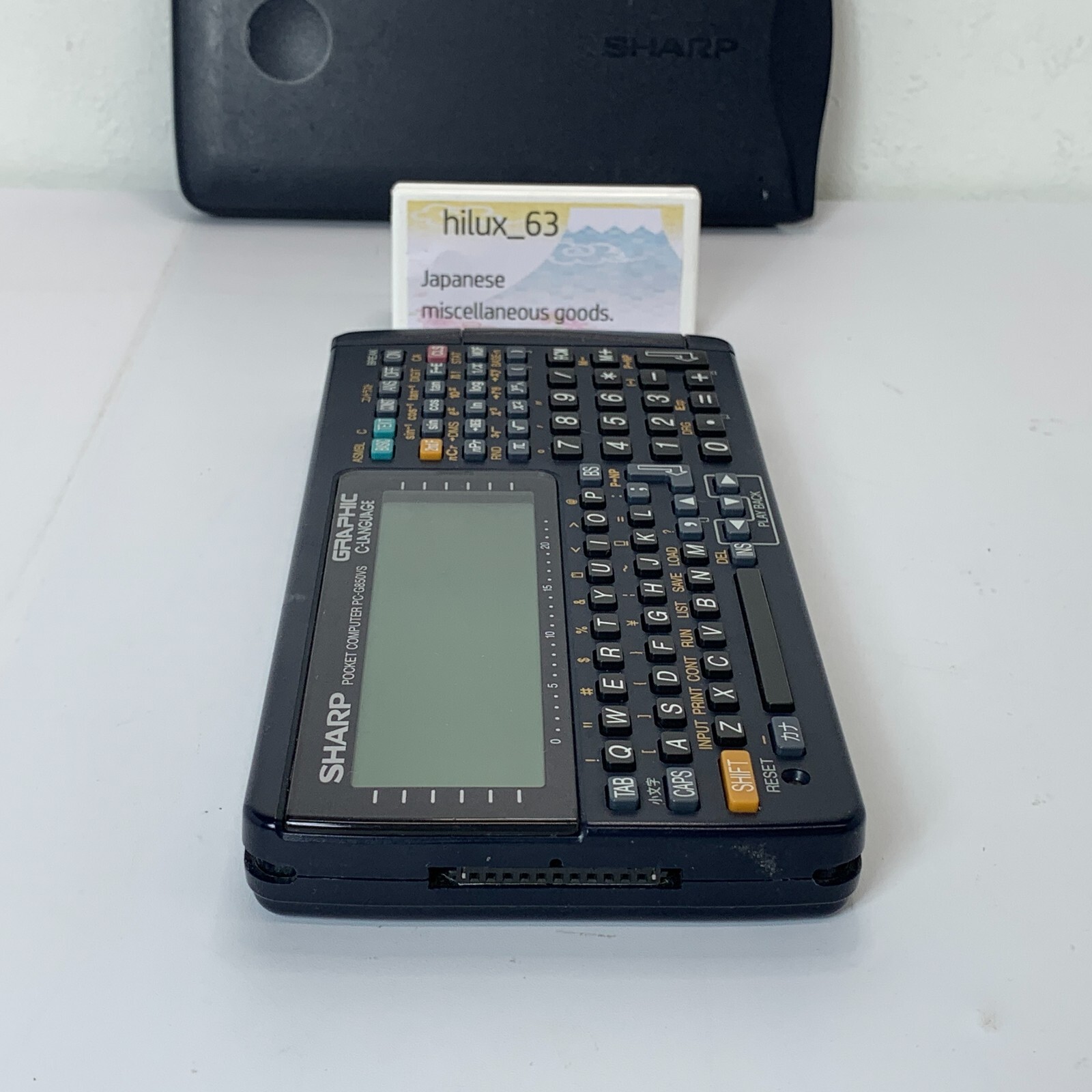 SHARP Pocket computer PC G850VS vintage Function Calculator Tested Japan Pokecom
