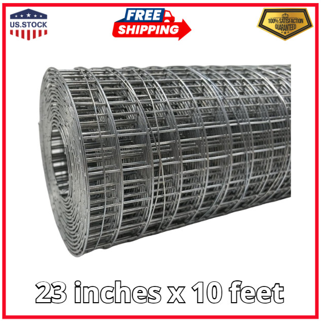 Stainless Steel 304 Welded Wire Mesh-23 inches x 10 feet 1 inch x1 inch Hardw...