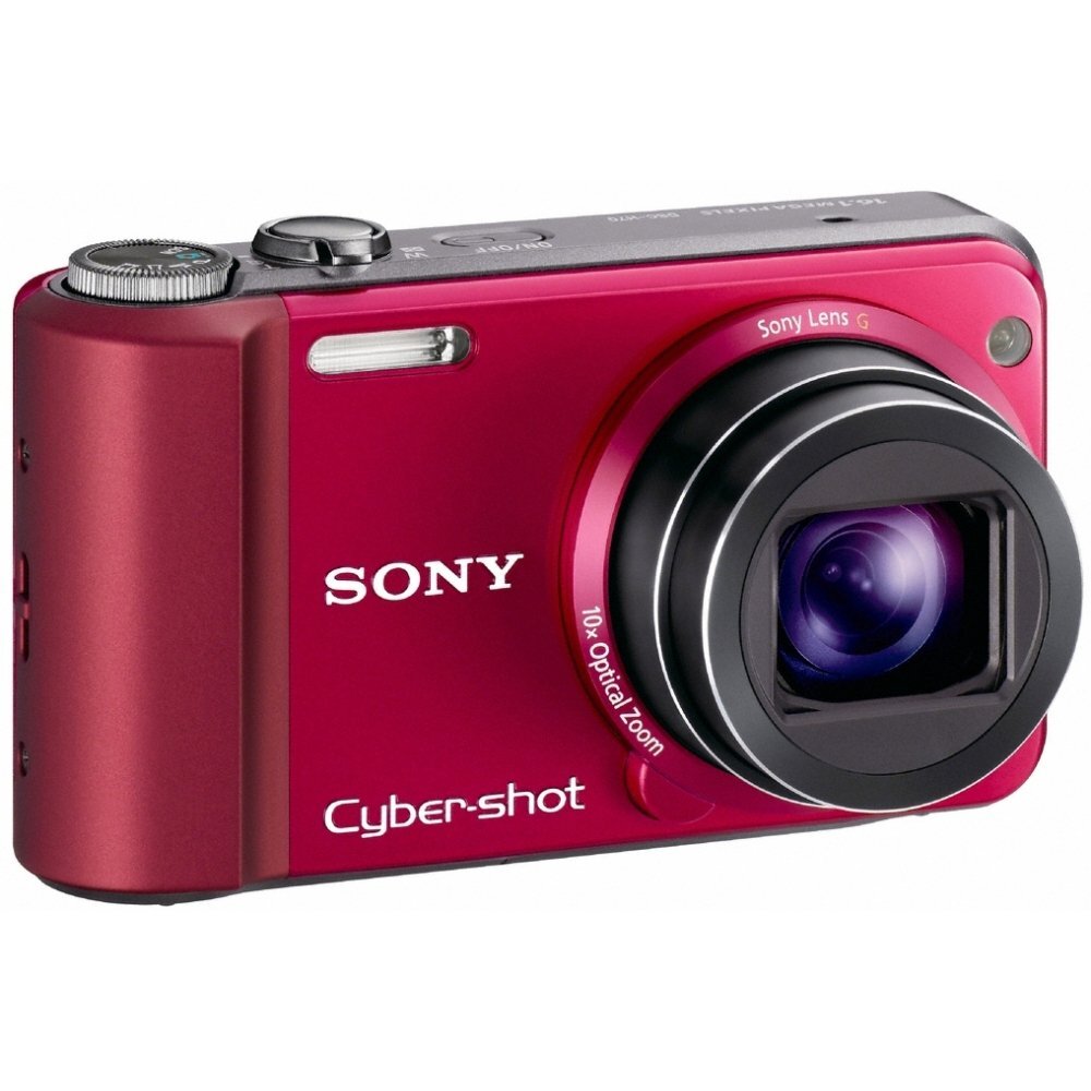 Sony Cyber-shot DSC-H70 16.1MP 10x Optical Zoom Digital Camera - Red 85% New