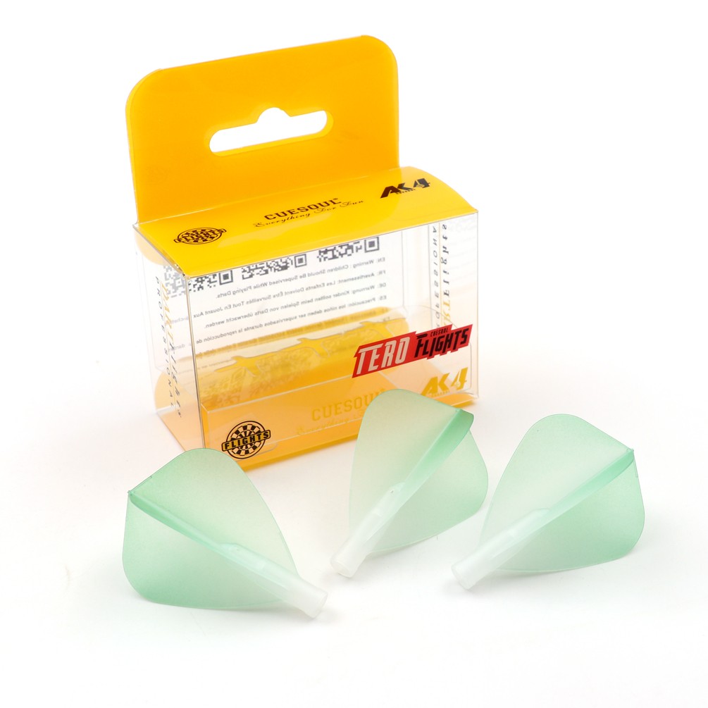CUESOUL TERO AK4 Dart Flights Kite Shape Graduated Color,Set of 3 pcs