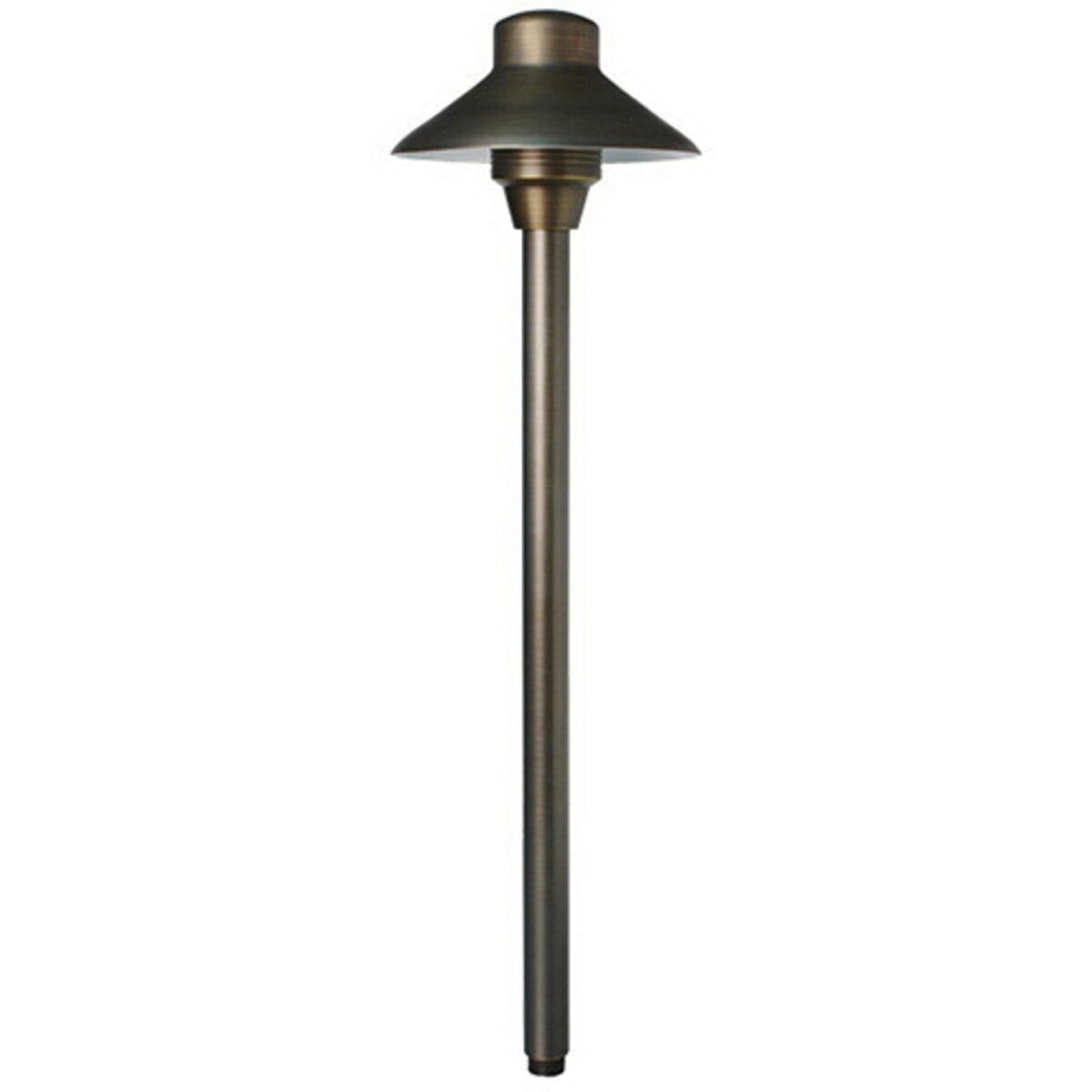 Unique Lancer 6" Path Light 18" Brass Weathered 2W 3000K