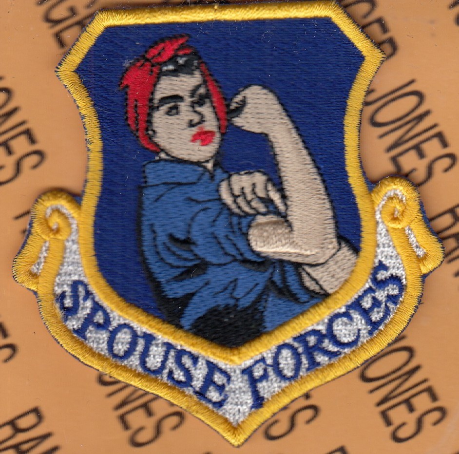 USAF Air Force Spouse Forces ~3.25" shield patch c/e